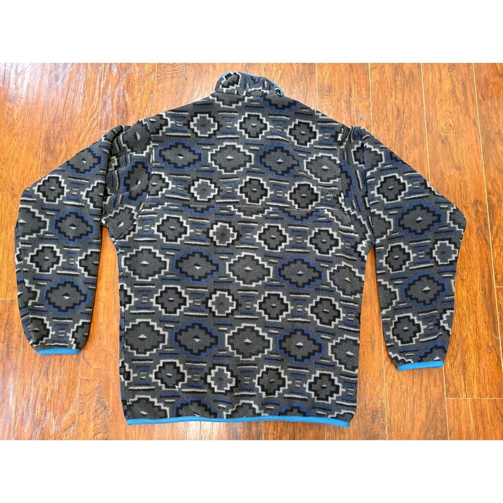 Patagonia Synchilla Snap-T Sweater Mens Small Gray Blue Yanaba Forge Aztec - Picture 4 of 7